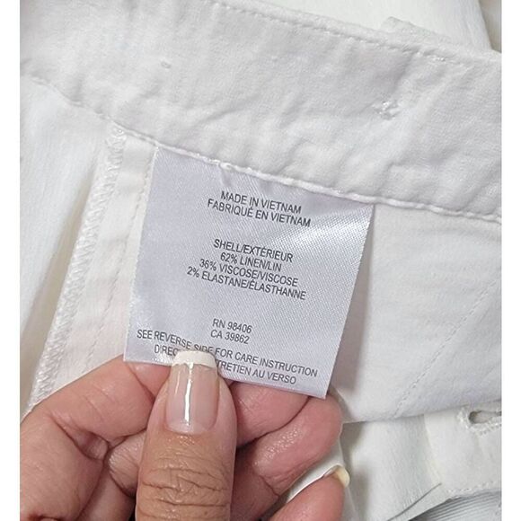 Theory Wide Leg Linen Sailor Pants 6 - Picture 6 of 9